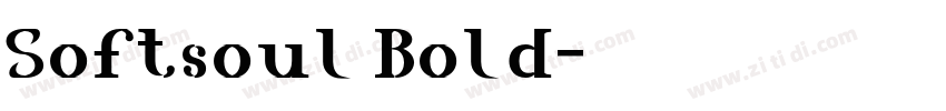 Softsoul Bold字体转换